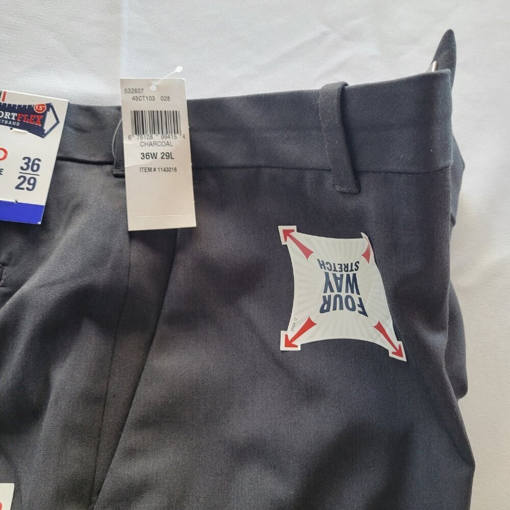 CLEARANCE - IZOD New Black Performance Men’s Stretch Pants (Size: 36 x 29) - Picture 5 of 8